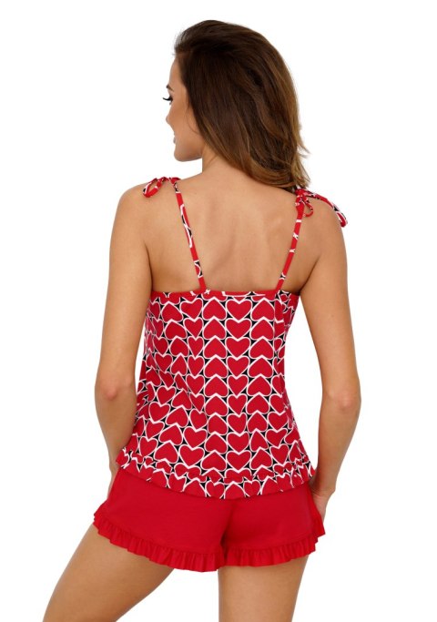 Piżama Damska Model Love 1/2 Red - Donna Piżama Damska Model Love 1/2 Red - Donna