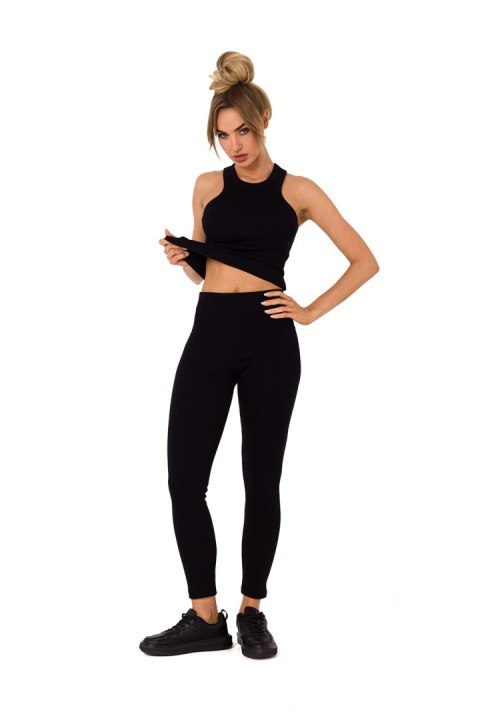 Legginsy Model MOE734 Black - Moe Legginsy Model MOE734 Black - Moe