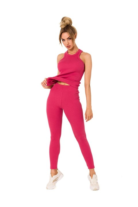 Legginsy Model MOE734 Coral - Moe Legginsy Model MOE734 Coral - Moe