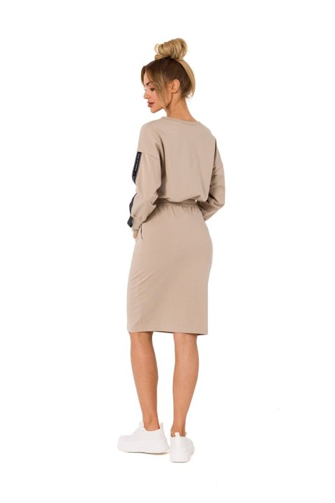 Spódnica Model MOE728 Beige - Moe Spódnica Model MOE728 Beige - Moe