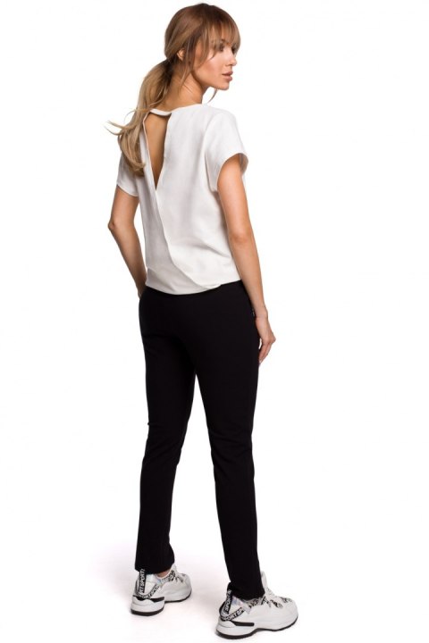 Spodnie Damskie Model MOE493 Black - Moe Spodnie Damskie Model MOE493 Black - Moe