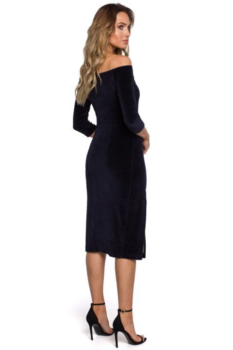 Sukienka Model MOE559 Navy - Moe Sukienka Model MOE559 Navy - Moe