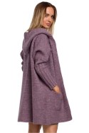 Sweter Kardigan Model MOE556 Wrzos - Moe Hurtownia odzieży on-line, moda damska, bielizna i obuwie dla kobiet - Matterhorn.pl