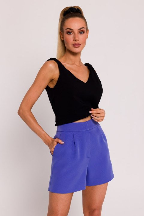 Szorty Damskie Model MOE775 Light Violet - Moe Szorty Damskie Model MOE775 Light Violet - Moe