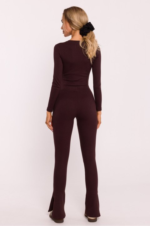 Legginsy Model MOE816 Brown - Moe Legginsy Model MOE816 Brown - Moe