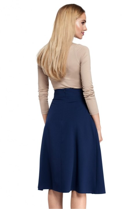 Spódnica Model MOE302 Navy - Moe Spódnica Model MOE302 Navy - Moe