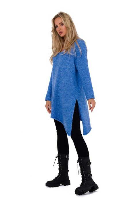 Sweter Damski Model MOE769 Lazur - Moe Sweter Damski Model MOE769 Lazur - Moe