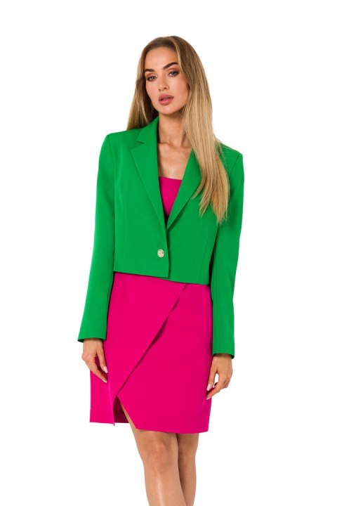 Żakiet Model MOE745 Green - Moe Żakiet Model MOE745 Green - Moe