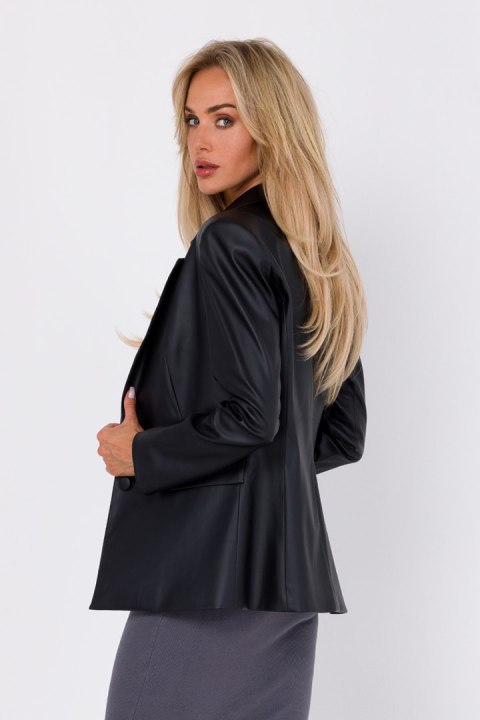 Żakiet Model MOE748 Black - Moe Żakiet Model MOE748 Black - Moe