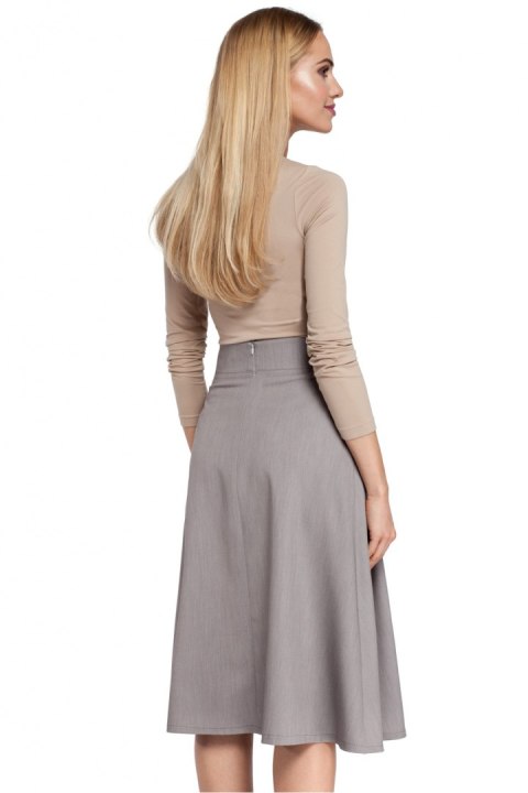Spódnica Model MOE302 Grey - Moe Spódnica Model MOE302 Grey - Moe