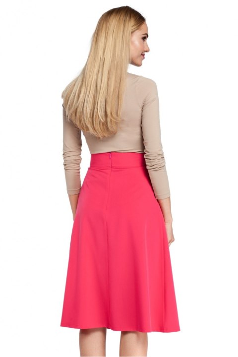 Spódnica Model MOE302 Pink - Moe Spódnica Model MOE302 Pink - Moe