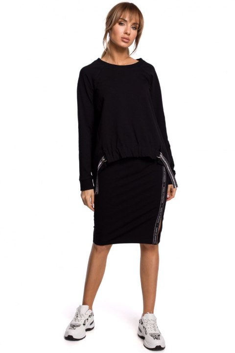 Spódnica Model MOE494 Black - Moe Spódnica Model MOE494 Black - Moe