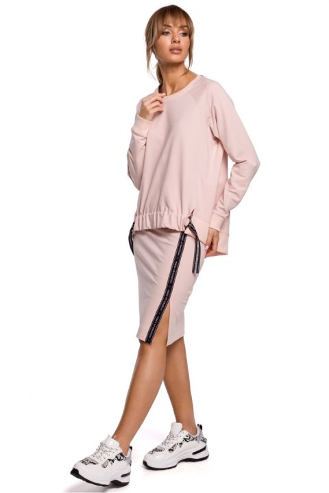 Spódnica Model MOE494 Pink - Moe Spódnica Model MOE494 Pink - Moe