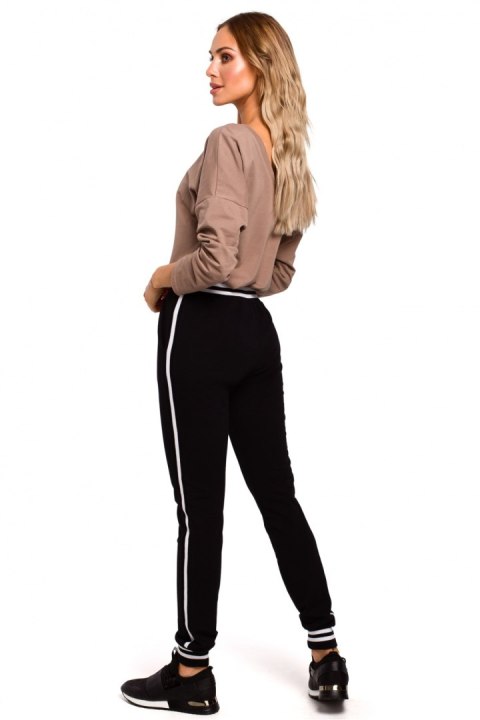 Spodnie Damskie Model MOE460 Black - Moe Spodnie Damskie Model MOE460 Black - Moe