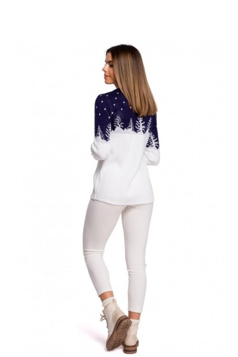 Sweter Damski Model MXS05 Navy - Moe Sweter Damski Model MXS05 Navy - Moe
