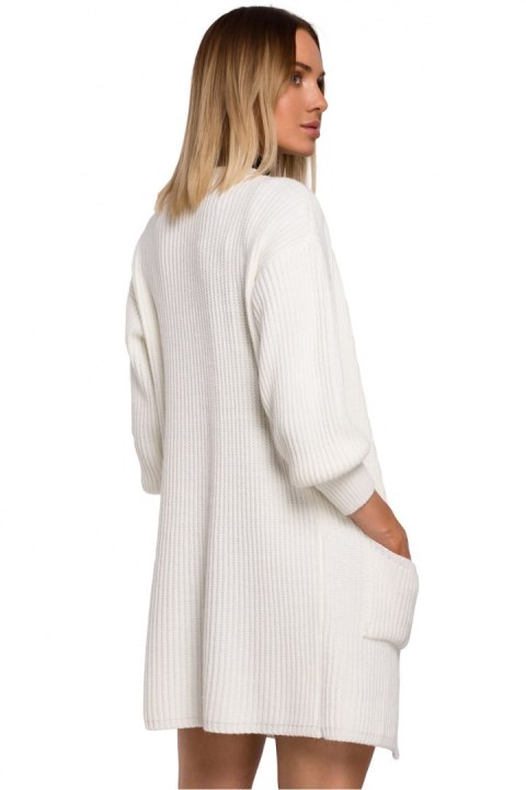 Sweter Kardigan Model MOE538 Ecru - Moe Sweter Kardigan Model MOE538 Ecru - Moe