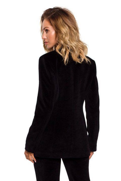 Żakiet Model MOE643 Black - Moe Żakiet Model MOE643 Black - Moe