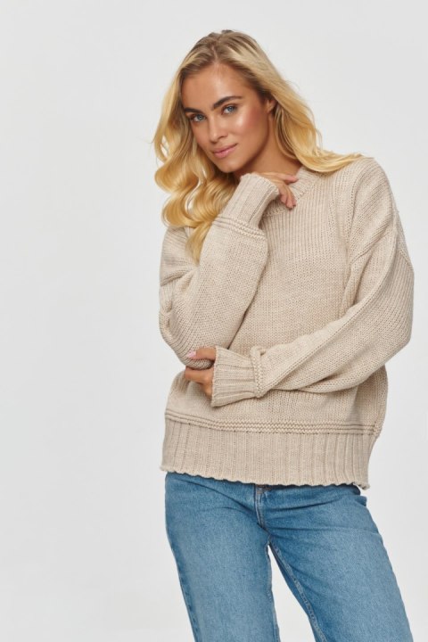Sweter Damski Model S151 Beige - Makadamia Sweter Damski Model S151 Beige - Makadamia