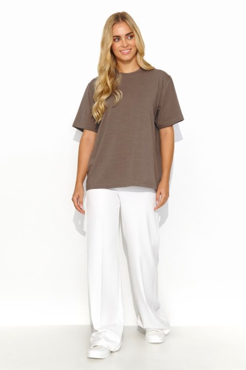 T-shirt Damski Model M826 Brown - Makadamia T-shirt Damski Model M826 Brown - Makadamia
