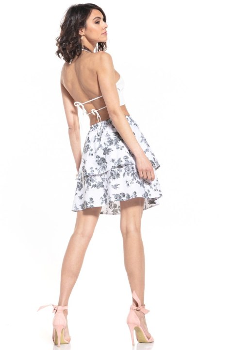 Spódnica Model T336/1 Grey Flowers - Tessita Spódnica Model T336/1 Grey Flowers - Tessita