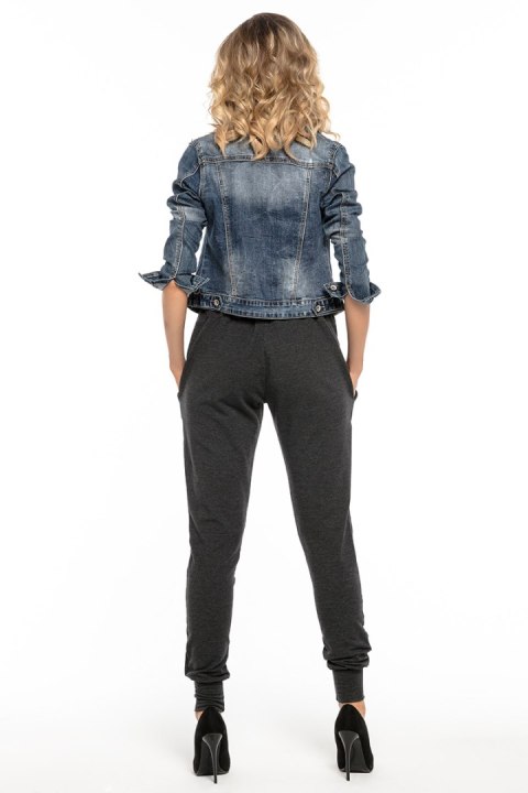 Spodnie Damskie Model T256/1 Dark Grey - Tessita Spodnie Damskie Model T256/1 Dark Grey - Tessita