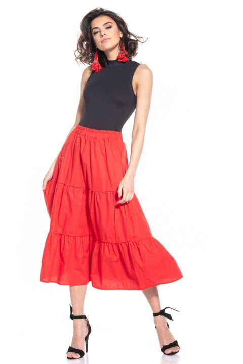 Spódnica Model T339/8 Red - Tessita Spódnica Model T339/8 Red - Tessita