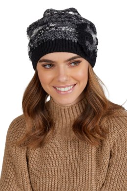 LAURA-Bukla czapka damska czarna - Kamea