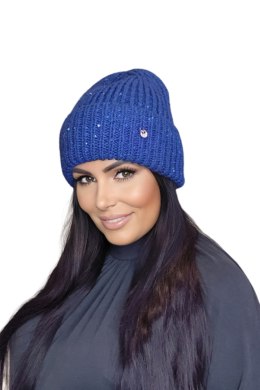 MOHANA czapka damska kolor chaber - Kamea