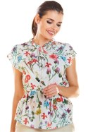 Bluzka Model M194 Flowers Ecru - Infinite You
