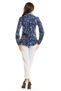 Koszula Damska Model M176 Flowers/Navy - Infinite You