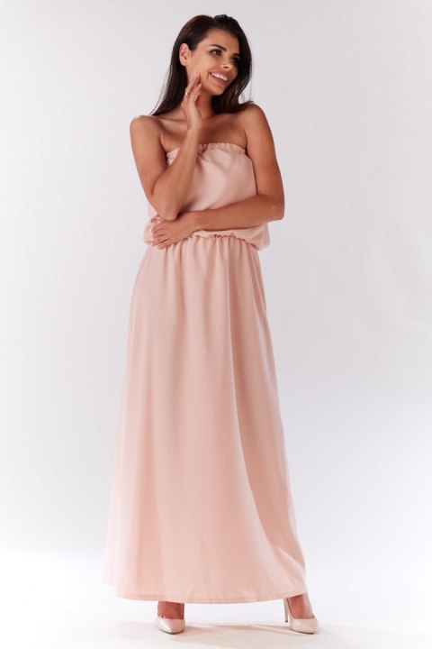 Sukienka Model M135 Powder Pink - Infinite You Sukienka Model M135 Powder Pink - Infinite You