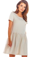 Sukienka Model M205 Paski Beige - Infinite You