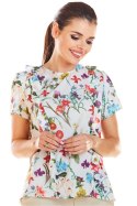 Bluzka M198 Flowers Ecru - Infinite You