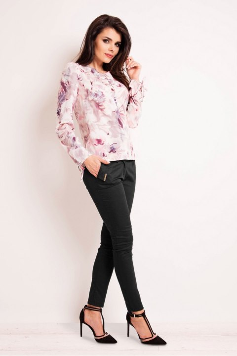 Bluzka Model M128 Dark Flowers - Infinite You Bluzka Model M128 Dark Flowers - Infinite You