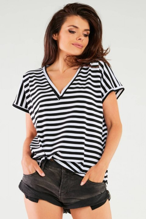 Bluzka Model M267 Paski Black - Infinite You Bluzka Model M267 Paski Black - Infinite You