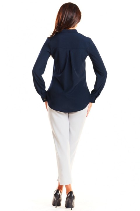 Koszula Damska Model M176 Navy - Infinite You Koszula Damska Model M176 Navy - Infinite You