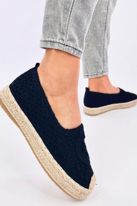 Ażurowe espadryle baleriny DAGONEI BLACK - Inello Ażurowe espadryle baleriny DAGONEI BLACK - Inello