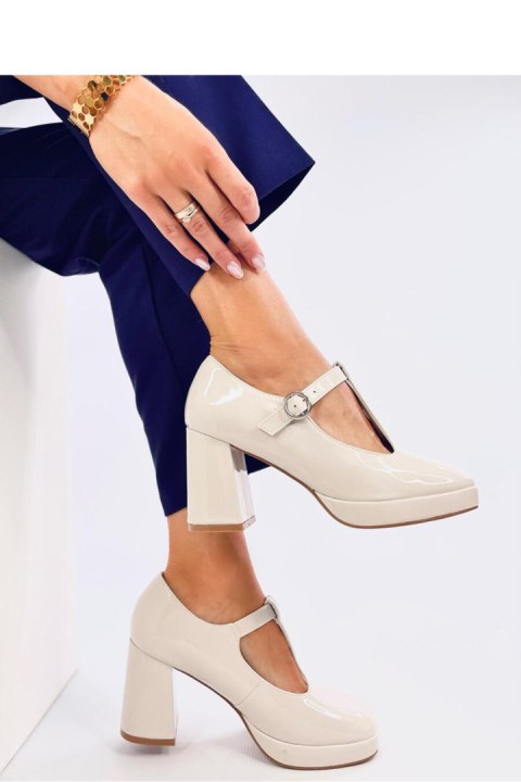 Czółenka na platformie MORETON BEIGE - Inello Czółenka na platformie MORETON BEIGE - Inello