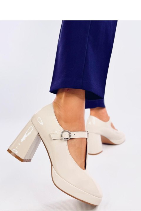 Czółenka na platformie MORETON BEIGE - Inello Czółenka na platformie MORETON BEIGE - Inello