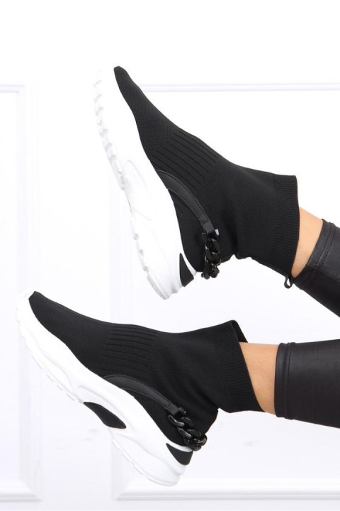 Skarpetkowe buty za kostkę GINA BLACK - Inello Skarpetkowe buty za kostkę GINA BLACK - Inello