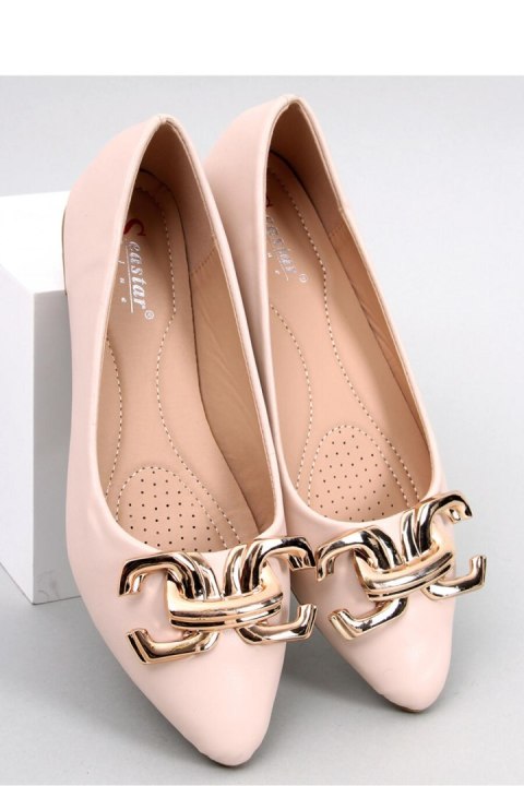 Baleriny eleganckie z klamerką SIMONA BEIGE - Inello Baleriny eleganckie z klamerką SIMONA BEIGE - Inello