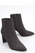 Botki na obcasie LINE GREY - Inello