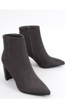 Botki na obcasie LINE GREY - Inello