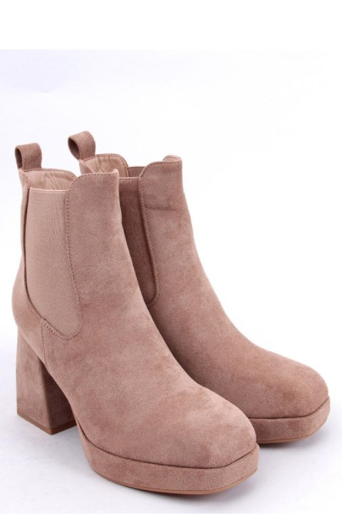 Botki na szerokim obcasie CIARA KHAKI - Inello Botki na szerokim obcasie CIARA KHAKI - Inello