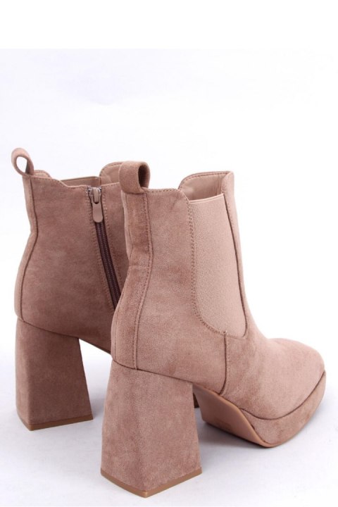 Botki na szerokim obcasie CIARA KHAKI - Inello Botki na szerokim obcasie CIARA KHAKI - Inello