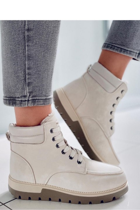 Botki traperki ocieplane GERMANO BEIGE - Inello Botki traperki ocieplane GERMANO BEIGE - Inello