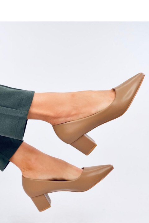 Czółenka na niskim obcasie CRAFTS KHAKI - Inello Czółenka na niskim obcasie CRAFTS KHAKI - Inello