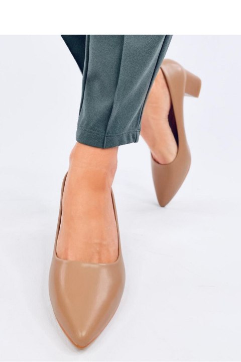 Czółenka na niskim obcasie CRAFTS KHAKI - Inello Czółenka na niskim obcasie CRAFTS KHAKI - Inello