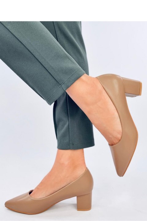 Czółenka na niskim obcasie CRAFTS KHAKI - Inello Czółenka na niskim obcasie CRAFTS KHAKI - Inello