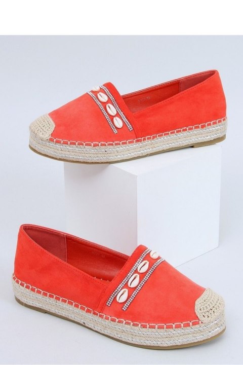 ESPADRYLE Z MUSZELKAMI POMARAŃCZOWE 6771 ORANGE - Inello ESPADRYLE Z MUSZELKAMI POMARAŃCZOWE 6771 ORANGE - Inello